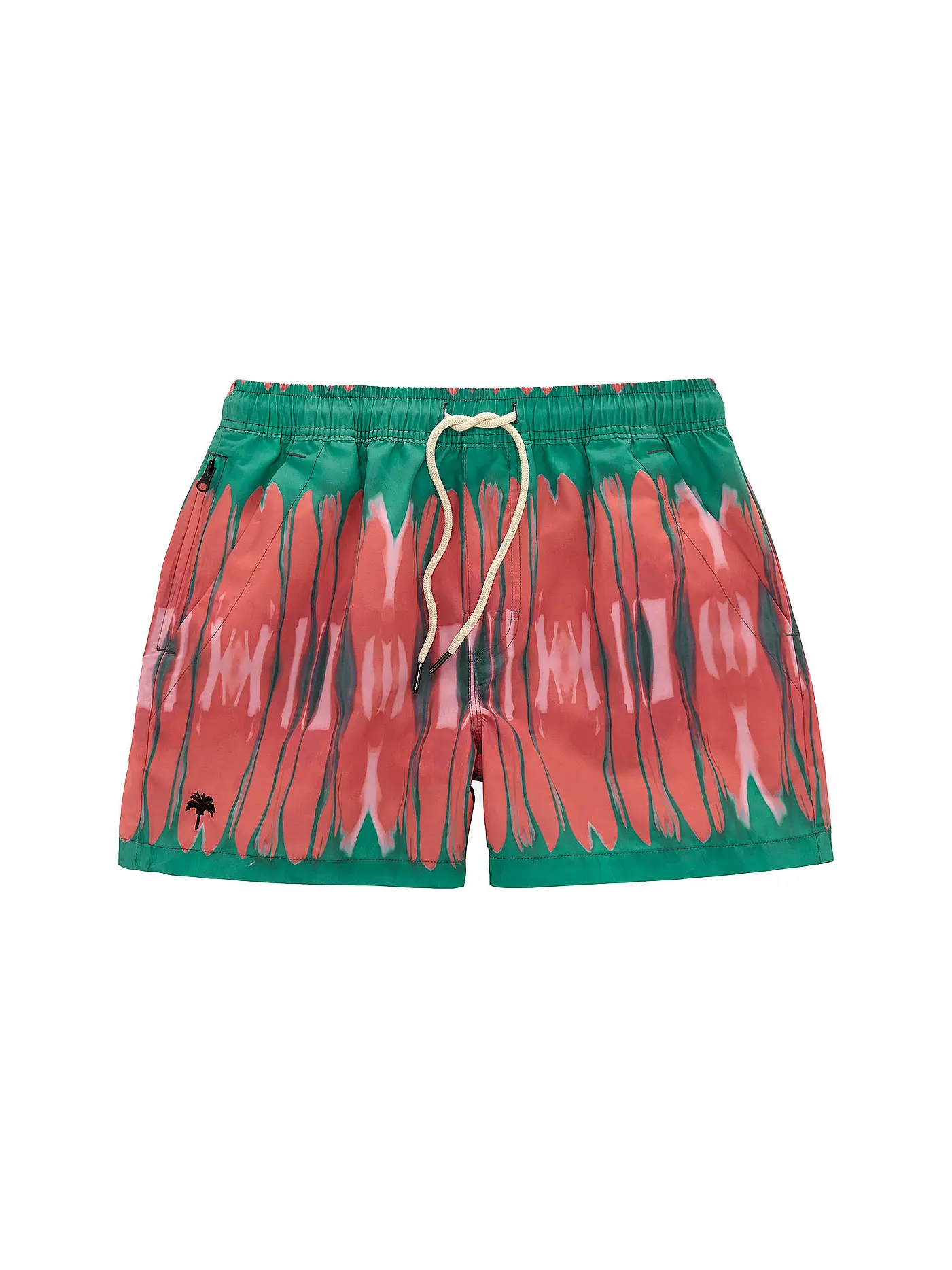 OAS | Badeshorts GREEN SQUIGGLE | bunt